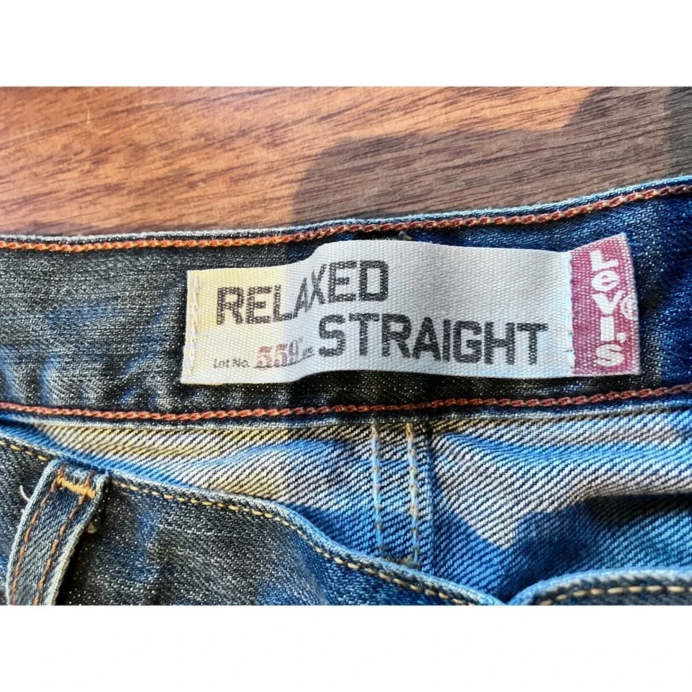 Levi Strauss 559 Relaxed Straight Jeans Mens W34 L32 Blue‎ Denim